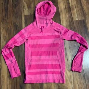 Brooks fitted pink running long sleeve